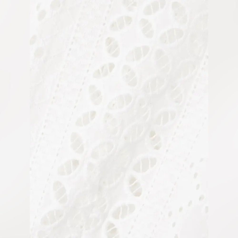 NWT LORETTA CAPONI Broderie Anglaise Cotton Midi Dress - Picture 6 of 15
